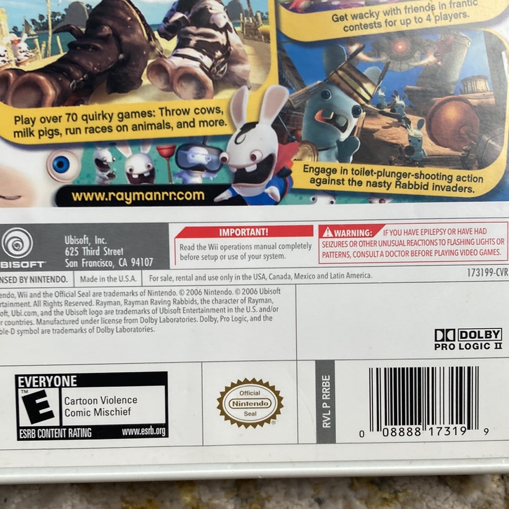 š4 for 20! Rayman Raving Rabbids for Wii - Picture 3 of 4